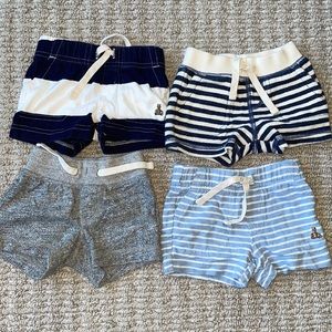 Baby Gap Baby Knit Shorts- 4 Pack Bundle- 0-3 Months